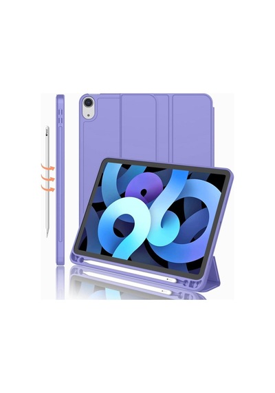 Apple Uyumlu iPad, Air 11inç M2 2024 Kılıf Kalem Bölmeli Smart Case A2902 A2903 A2904