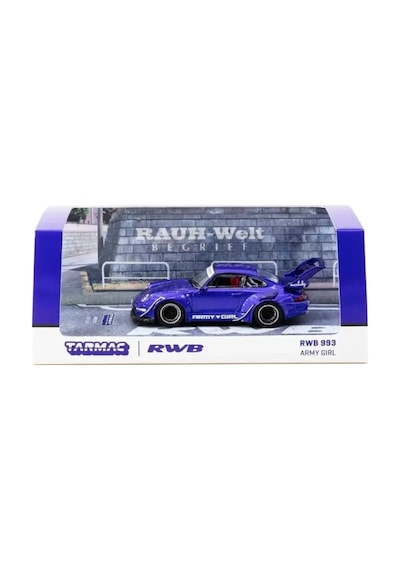 Tarmac Works Rwb 993 Army Girl Mavi 1/64 Model Araba