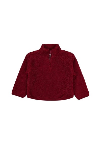 Civil Boys Biyeli Yarım Fermuarlı 10-13 Yaş Sweatshirt - Bordo