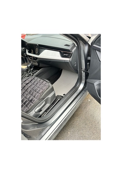 Skoda Kamiq 2020-2024 Premium Eva Paspas & Metal Topukluk Siyah