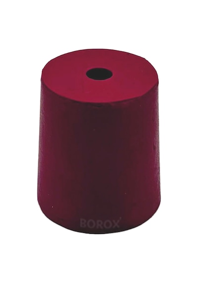 Borox Kauçuk Tıpa Delikli No.10 26 x 30 x 33 MM NS29/32 5 Adet