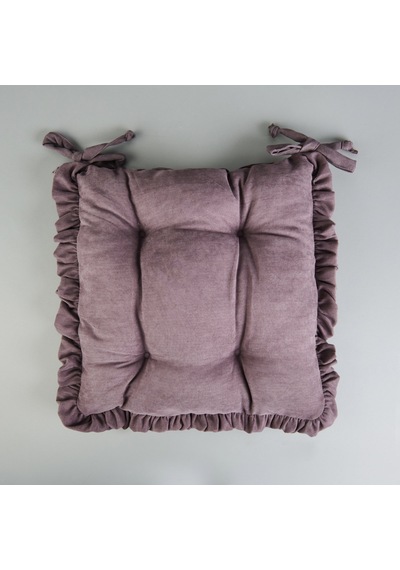 Soft Maia Sandalye Minderi - Antrasit - 40x40 Cm Renkli