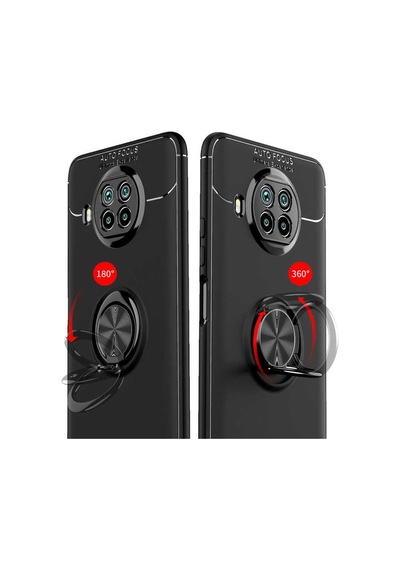 Xiaomi Mi 10T Lite 5G Kılıf Zore Ravel Yüzüklü Silikon Kılıf