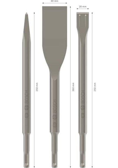 Professional 3 Parçalı Keski Seti Long Life Sds-plus Beton, Darbeli Matkap Aksesuarı