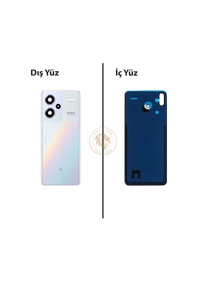 Xiaomi Redmi Note 13 Pro Plus 5g - Lensli Mistik Gümüş Arka Pil Kapağı Batarya Kapağı Back Cover Çok Renkli