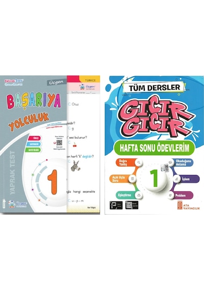 Üçgen 1.sınıf Başarıya Yolculuk Yaprak Test + Hafta Sonu Ödevlerim 2.dönem Konuları