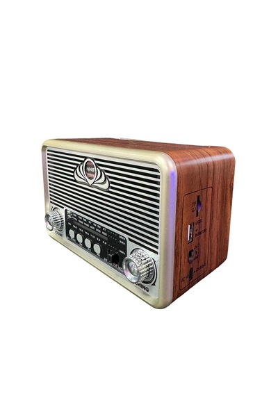 Nns NS-6675 USB - TF Kart - FM Retro Fenerli Bluetooth Hoparlör Portatif Radyo