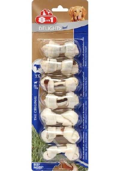 8in1 Delights Bones Biftekli Xs Köpek Ödül Kemiği 7 Li