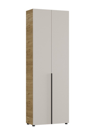 Porto 3 Bölmeli 5 Askılı Vestiyer - Florida Meşe/vizon 72x210x34 Cm