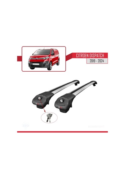 Citroen Dispatch 2019 Ve Sonrası İle Uyumlu Ace-1 Ara Atkı Tavan Barı Gri