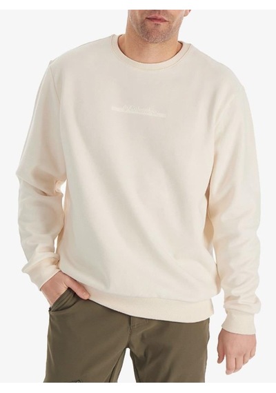 Columbia Cs0274 Csc M Bar Split Crew Sweatshirt Erkek Sweatshirt BEYAZ Beyaz