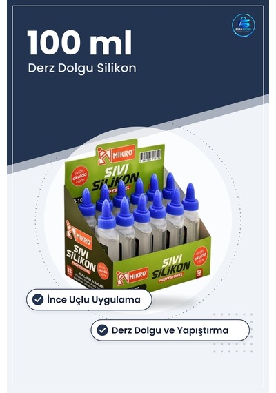Sıvı Silikon 100 Ml Profesyonel Banyo Mutfak Ev Ofis İçin Derz Do Şeffaf