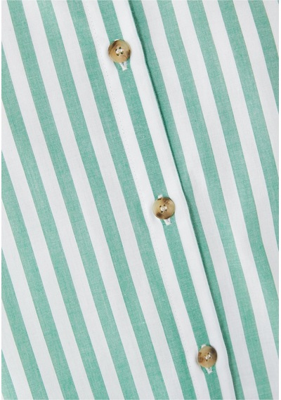 Asceno Şık Pamuklu Pijama Üstü Yeşil