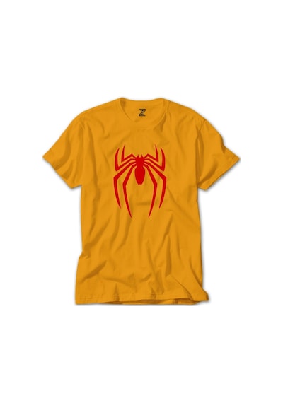 Spiderman Logo Sarı Tişört-Sarı