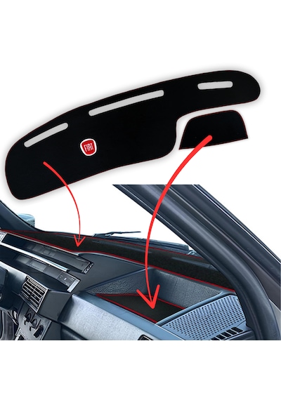 Fiat Tipo Tempra Nakışlı Torpido Kaplama Koruma Halısı Örtüsü