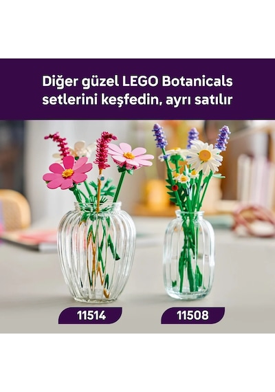 LEGO® Botanicals Kozmos Çiçekleri 11514 - 9 Yaş ve Üzeri Çocuklar için Renkli Çiçekler İçeren Oyuncak Yapım Seti (171 Parça)