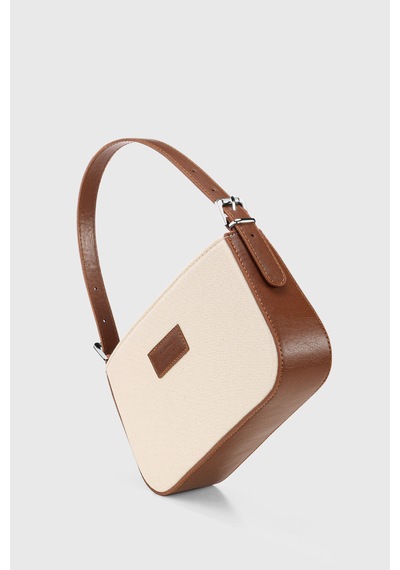 Housebags Soft Krem Tokalı Baguette Bag Soft Krem