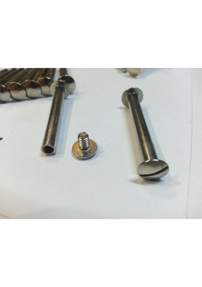 4 CM DOSYA KLASÖR MENÜ KARTELA VİDASI NİKEL İNOX RENK 100 ADET