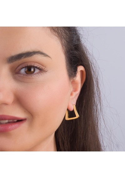 14 Ayar İtalyan Modern Altın Küpe 3,8 Gr-6084