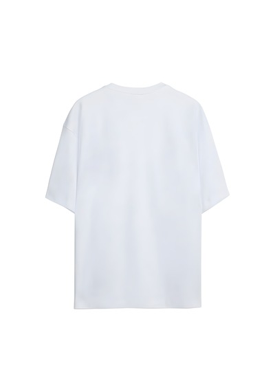 Noıssey Bugs Bunny - What's Up Doc Tasarımlı Unisex Oversize T-shirt Beyaz