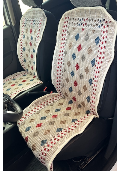 Oto Koltuk Kılıf Kilim 3 Parça Set Terletmez Jüt İplik Dokuma Universal