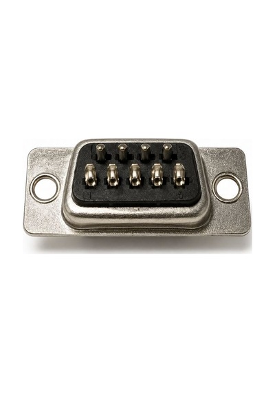 9 Pin Erkek D-sub Konnektör 50'li Paket Panel Montajlı Lehim Tipi