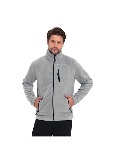 Genius Store Genıus Store Erkek Polar Tam Fermuarlı 3 Cepli Outdoor Polar Ceket Tactical Flecee Polar-gns Gri