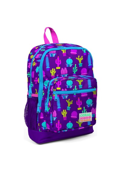 Coral High Kids Mor Pembe Kaktüs Desenli Usb'li 2'li Okul Çanta Seti Set0223273