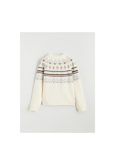 LC Waikiki Alıta Cıty Farkıyla Lcw Kids Bej Oval Yaka Desenli Kız Çocuk Triko Kazak Bej - 925578093 Bej LC Waikiki Alıta Cıty Farkıyla Lcw Kids Bej Oval Yaka Desenli Kız Çocuk Triko Kazak Bej - 925578093 Bej