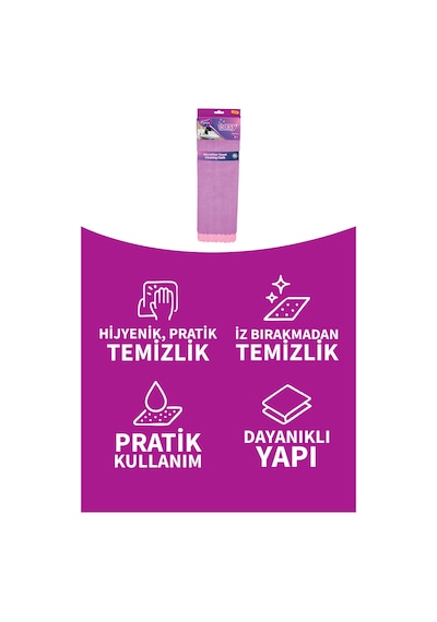 Easy Mikrofiber Temizlik Bezi 2' Li Paket Üçlü Set Gri
