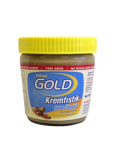 Gold Polmak Krem Fıstık Şeker İlavesiz Yer Fıstığı Ezmesi 2 x 340 G