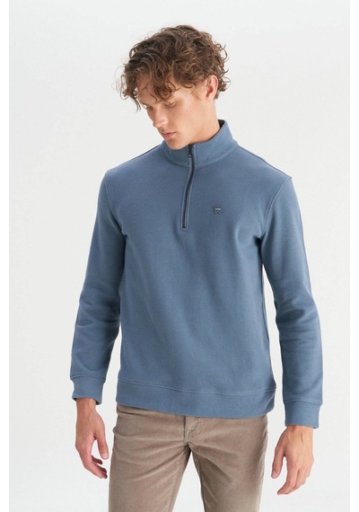 Wrangler Regular Fit Petrol Erkek Sweatshirt W2520532405 Petrol
