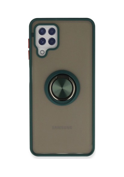 Samsung Galaxy A22 Kılıf Montreal Yüzüklü Silikon Kapak