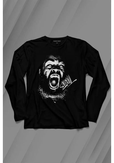 Zeroh Tinnitus Musicalbüm Uzun Kollu Tişört Baskılı T-shirt 001