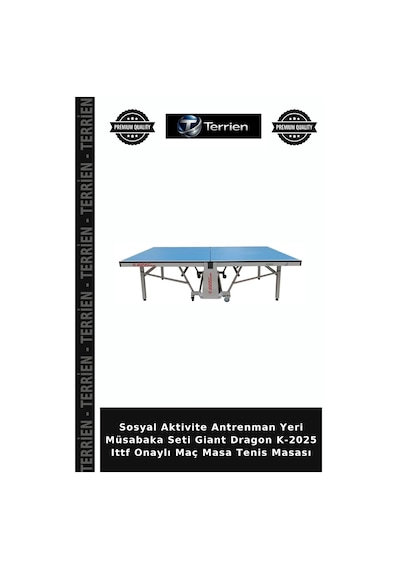 Sosyal Aktivite Antrenman Yeri Müsabaka Seti Giant Dragon K-2025 Ittf Onaylı Maç Masa Tenis Masası