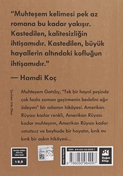 Muhteşem Gatsby: Hamdi Koç Un Önsözüyle