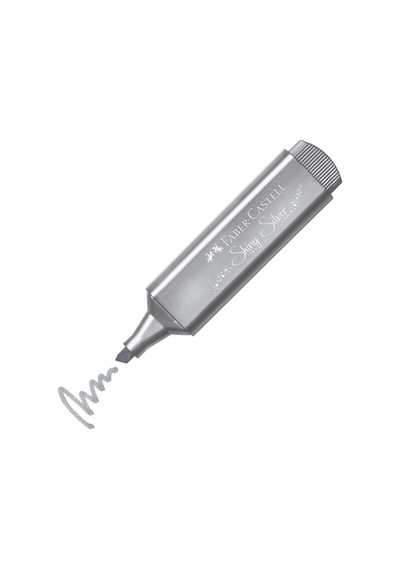 Fosforlu Kalem Metalik Silver 1546 Beyaz