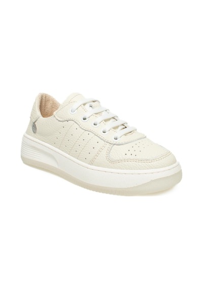 Mammamia D25ya-435 Kadın Deri Sneaker Ayakkabı Bej Flotur