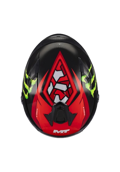 Mt Helmets Targo S Piqueras B5 Kapalı Kask Kırmızı - Siyah