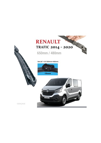 Renault Trafic Silecek Takımı 2014 ve Sonrası