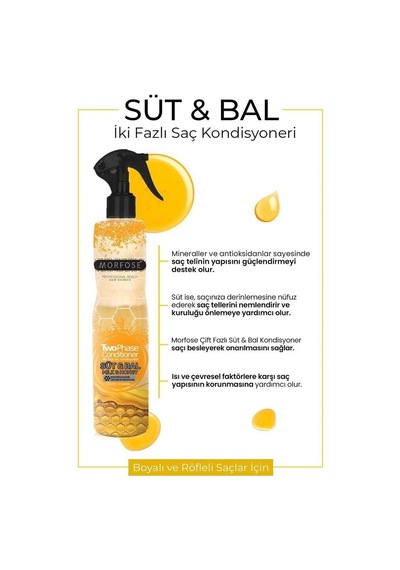 Northcity Çift Fazlı Süt & Bal Kondisyoner Fön Suyu 240 Ml - Mrfs