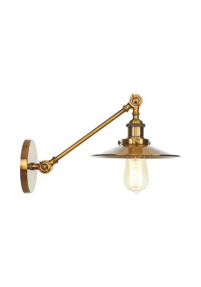 Rsylight Retro Eskitme Kaplama Metal Mafsallı Akrobatik Dekoratif Rustik Aplik-rys9019038 Siyah