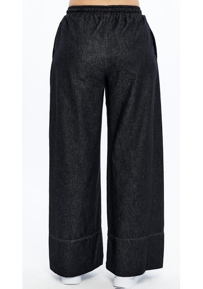 Selectmoda Denim Duble Paça Pantolon Siyah
