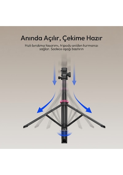 Ulanzi Mt-89 200cm Quick Release 360 Panoramic Işık Standı Tripod - T082a