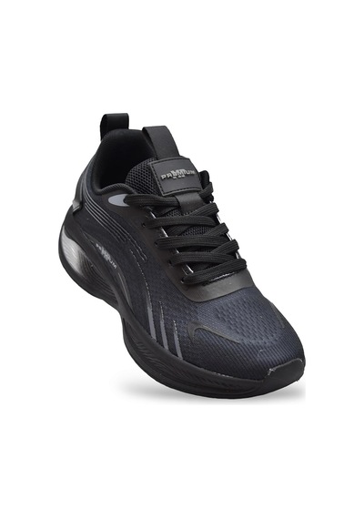 Papatay 241-1626 Tam Ortopedik Taban Günlük Unisex Spor Ayakkabı Yazlık Fileli Siyah