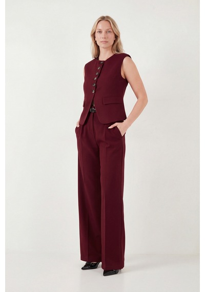 Lela Bayan Yelek 6521194 Bordo Bordo