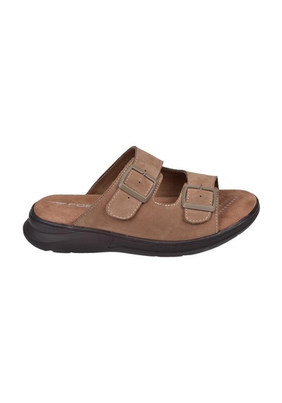 Forelli Hakiki Deri Comfort Erkek Terlik For-ejder Kum Nubuk Kum Beji