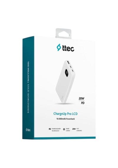 10.000 Mah Powerbank Chargeup Pro Lcd 20w Hızlı Şarj Pawerbank 10000 Mah Renkli