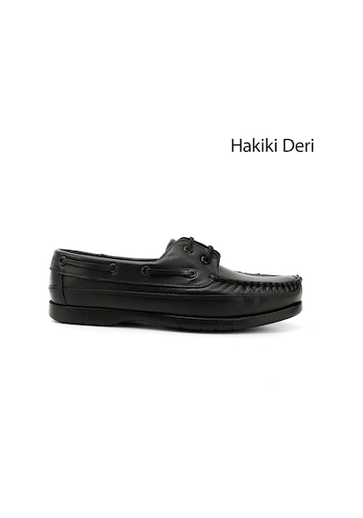 Gönderi(R) Gönderi R Erkek Siyah Bağcıklı Kauçuk Taban Hakiki Deri Ayakkabı Ddma30726490 Siyah