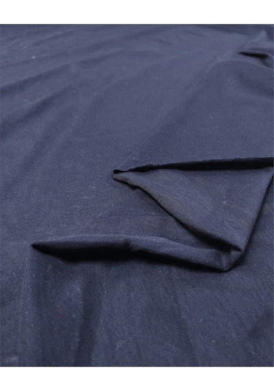 Koyu Lacivert Renkte Viskonlu İnce Hafif Parlaklığı Olan Muhteşem Süprem Penye Elbise Bluz Tshirt Kumaş Tişörtlük & Elbiselik En: 150cm-12404